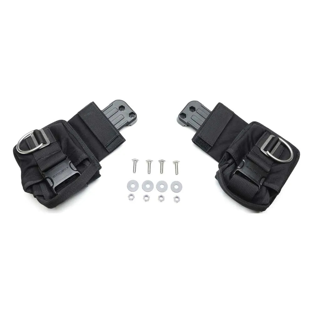 Cressi Bolsillo Aquawing 2 unidades Negro