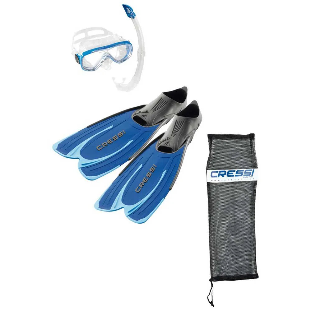 Cressi Kit snorkel Agua Azul