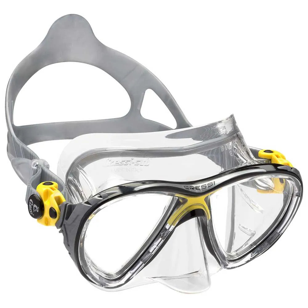 Cressi Máscara de buceo Big Eyes Evolution Crystal Amarillo