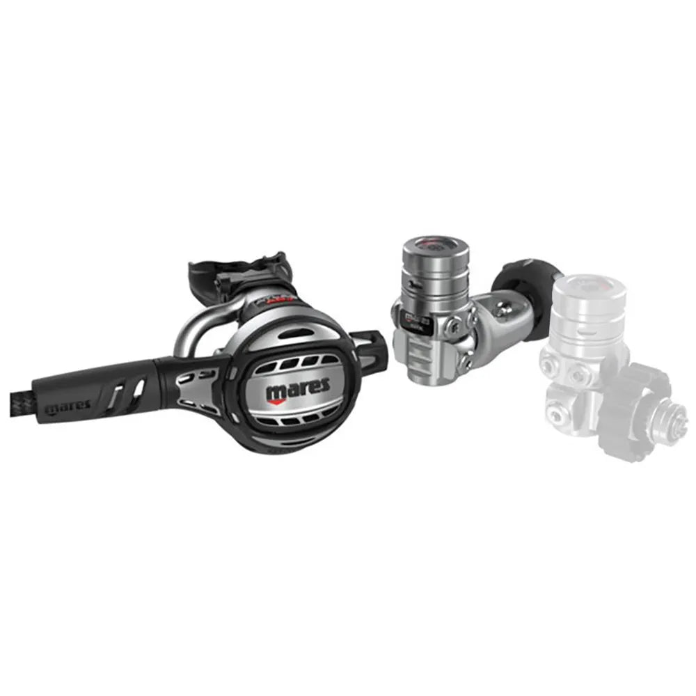Mares Conjunto de regulador de buceo Atlas ADJ 62X TBP INT Plateado