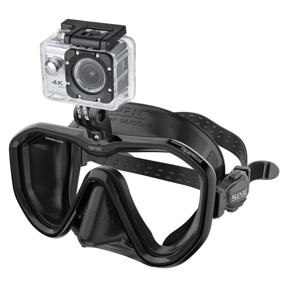 SEAC Máscara de buceo Appeal Pro A. Black Negro