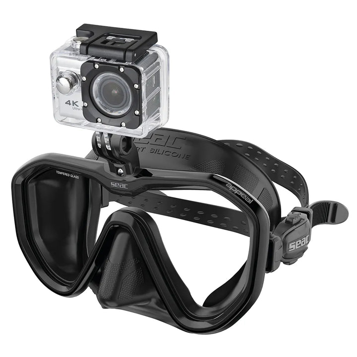 SEAC Máscara de buceo Appeal Pro A. Black Negro