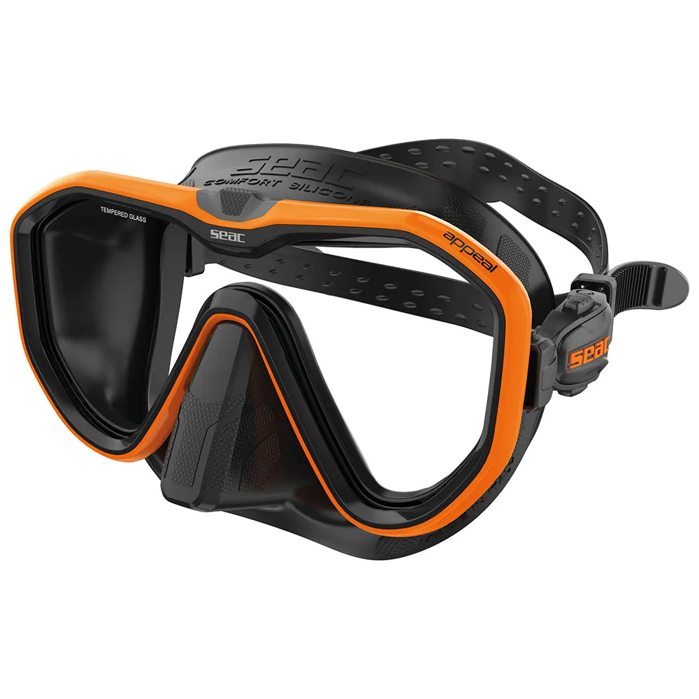 SEAC Máscara de buceo Appeal Negro
