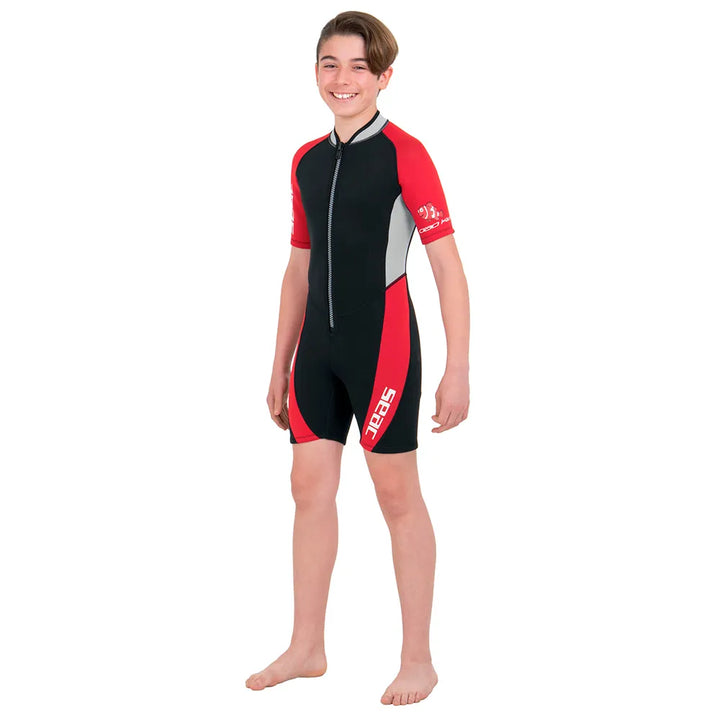 SEAC Shorty de manga corta junior Ciao Kid 2.5 mm Negro